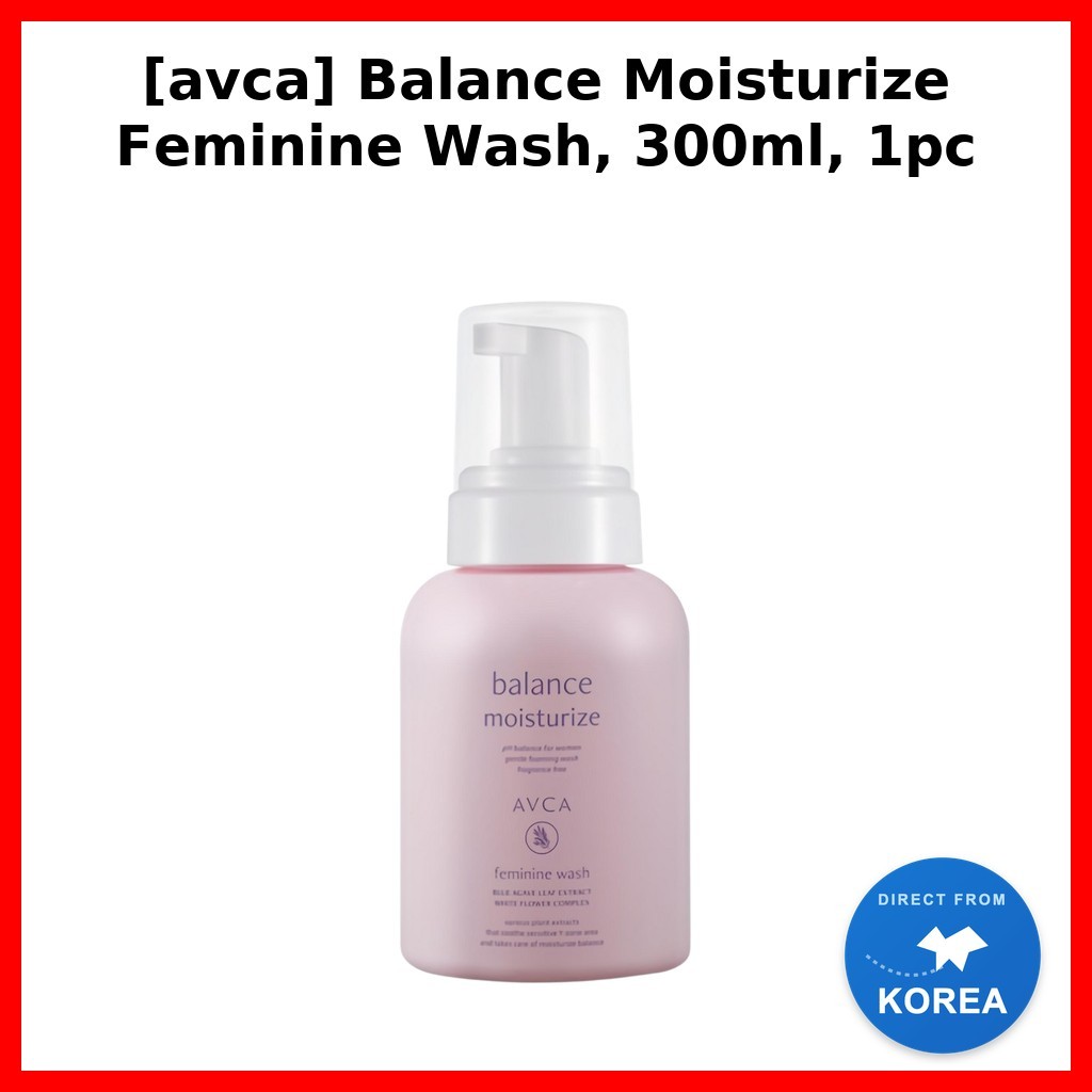 [avca] Balance Moisturize Feminine Wash, 300ml, 1 ชิ้น / Korean Feminine Wash / Gentle Cleanser by K