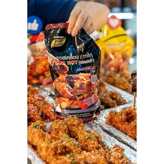 (มีฮาลาล) รวมซอสเคลือบไก่​ พริกเกาหลี กระเทียม เผ็ดคูณสอง ขนาด 800 - 1,000 กรัม ตรา เพียวฟู้ดส์