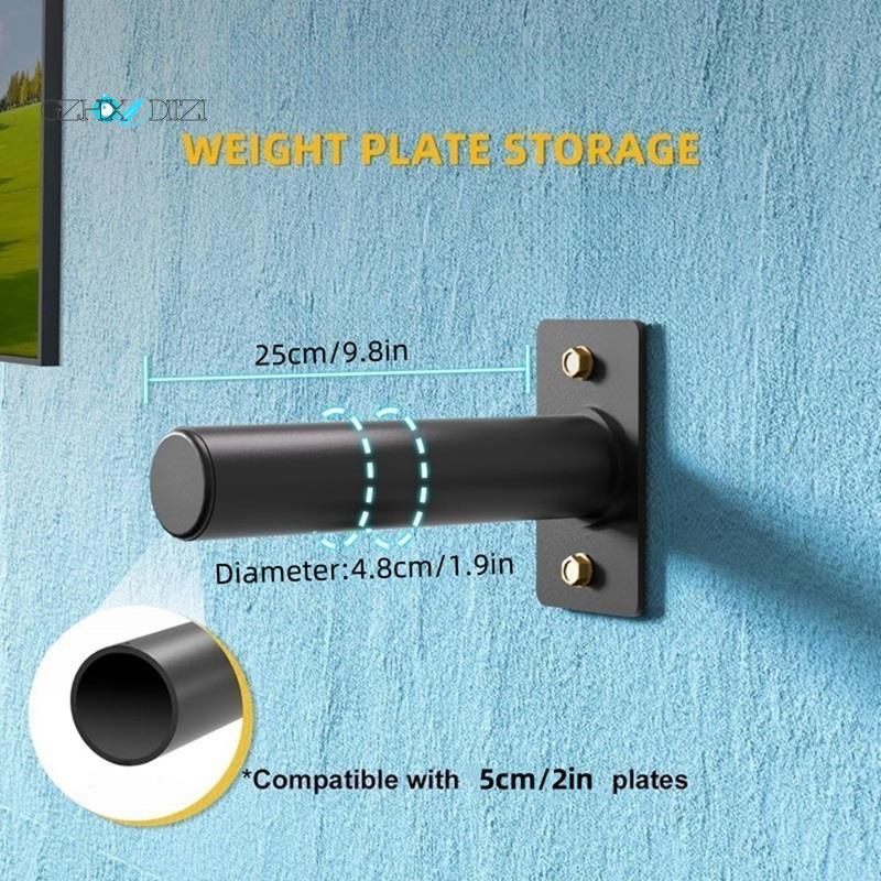 GzhxdiiziWeight Rack Storage for Weight Plate Barbell Plate Rack Barbell Plate Storage Rack