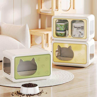 พร้อมส่ง😺บ้านแมวพับได้ ตู้อเนกประสงค์ ระบายอากาศ แยกซักได้ สไตล์การออกแบบโมเดิร์นจัดเก็บบ้านให้เป็นระเบียบ Pet Cage