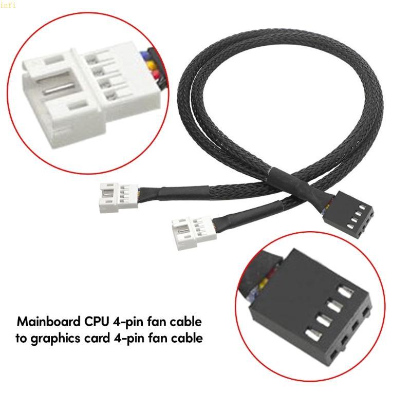 Infi 1 2Ways 4 Pin PWM Splitter 4Pin PWM หญิง 4Pin PWM อะแดปเตอร์สําหรับ PC