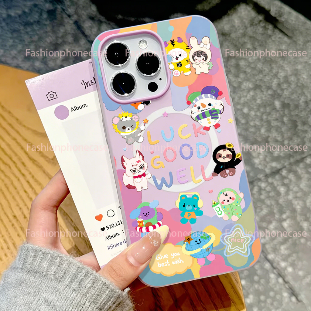 เคสแม่เหล็ก เคสแข็ง มีแม่เหล็ก ป้องกันรอย กันกระแทก เข้ากับ iPhone 12-17 Pro Max XPGDCXK045