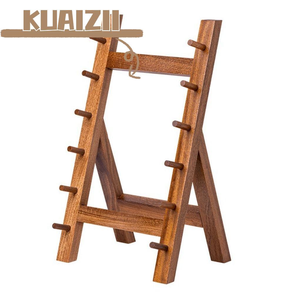 KUAIZII Katana ผู้ถือจอแสดงผล, Multi-layer Wood Katana Tanto Stand,อเนกประสงค์ที่ถอดออกได้ผู้ถือห้อง