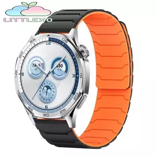 LITTLEX Loop Band, สายรัดแม่เหล็กแบบปรับได้ซิลิโคน, แฟชั่น 20/22 มม. สร้อยข้อมือกีฬายืดหยุ่นสําหรับ Huawei GT5/GT4 สวมใส่ง่าย