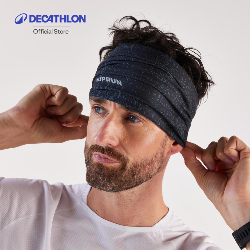 Decathlon Unisex Running Neck Warmer Headband ที่อุ่นคอสำหรับใส่วิ่ง/ผ้าคาดศีรษะอเนกประสงค์ Unisex รุ่น Kiprun- Grey