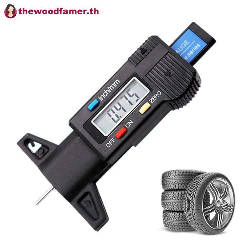Well Digital Car Tread Depth Gauge Meter Auto Wear Detection เครื่องมือวัด TH