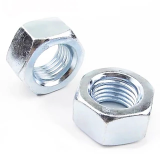 🔩หัวน็อต เกลียวมิล ชุบซิงค์ขาว บรรจุ 1 กิโล