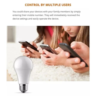 Tuya Smart Wi-Fi RGB+CCT E27 Bulb หลอดไฟอัจฉริยะเลือกแสงสีได้ 16 ล้านสีและปรับระดับความสว่างได้ รองรับ Alexa/Google Home