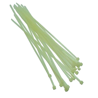 สายรัดสายไฟ 8นิ้ว เคเบิ้ลไทร์ ย 8นิ้ว ก 2.5มม. แพ็คละ 100 เส้น สีขาว#CABLETIE-8