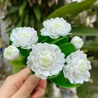 ดอกไม้ติดผม ดอกไม้ดินประดิษฐ์ ดอกมะลิจิ๋ว