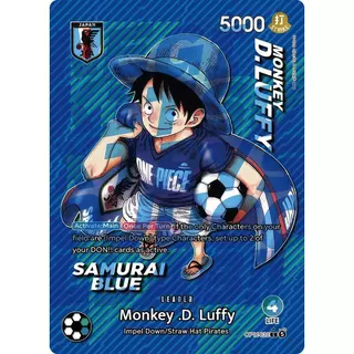 การ์ดสะสม ONE PIECE ฟุตบอลลิง D. Luffy OP13-118 DIY คุณภาพสูง Self Made เกมอะนิเมะการ์ดของเล่น