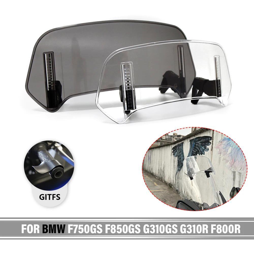 ZJ Universal Motorcycle Windshield Extension Adjustable Spoiler Deflector For BMW F750GS F850GS G310