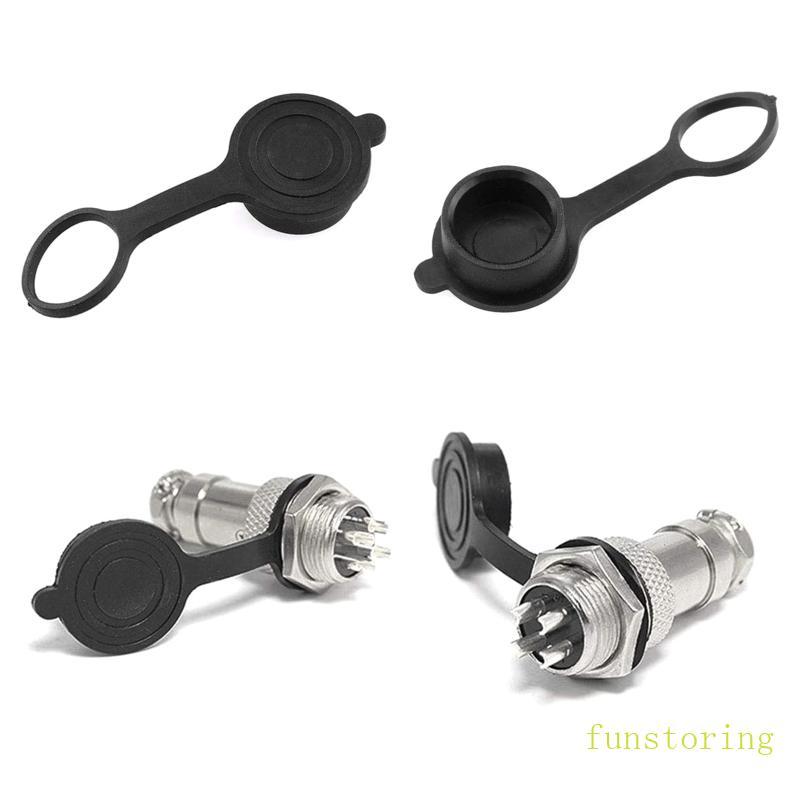 FUN ฝาครอบกันน้ําฝุ่นยาง CapCircular Connector ProtectiveCap GX12 GX16 GX 20