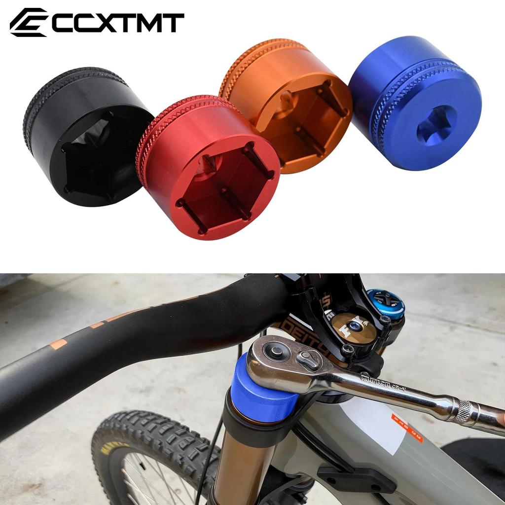 CC CNC Fork Topcap Socket 24mm 26mm 28mm 32mm 3/8 Drive Flat Socket For Fox 32/34/36/38/40 Mountain 