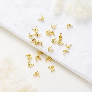 St. kunkka 10/100 ชิ้น 18k 14K อุปกรณ์เชื่อมต่อลูกปัด สแตนเลสจะไม่จางหาย DIYสร้อยคอสร้อยข้อมือ