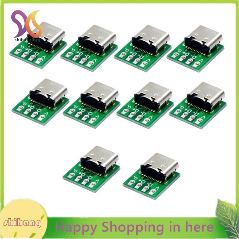 10PCS USB 3.1 Type-C 16 Pin Test Breakout Board USB 3.1 Type C Connector 16 Pin Test สําหรับข้อมูลสา