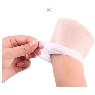 ถุงมือPVC เหนียว ไม่ขาดง่าย หนา ทนทาน สีขาว ไม่มีแป้ง ไม่ปนเปื้อนในอาหาร (100 ชิ้น) พร้อมส่งจากไทย