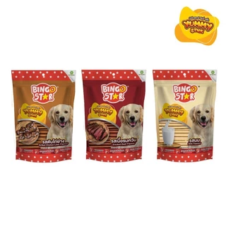 [แพ็ค 3] BingoStar บิงโกสตาร์ Yummy Stick ขนมสุนัขแบบแท่ง สำหรับสุนัขทุกวัย 300-500 กรัม ทุกรสชาติ