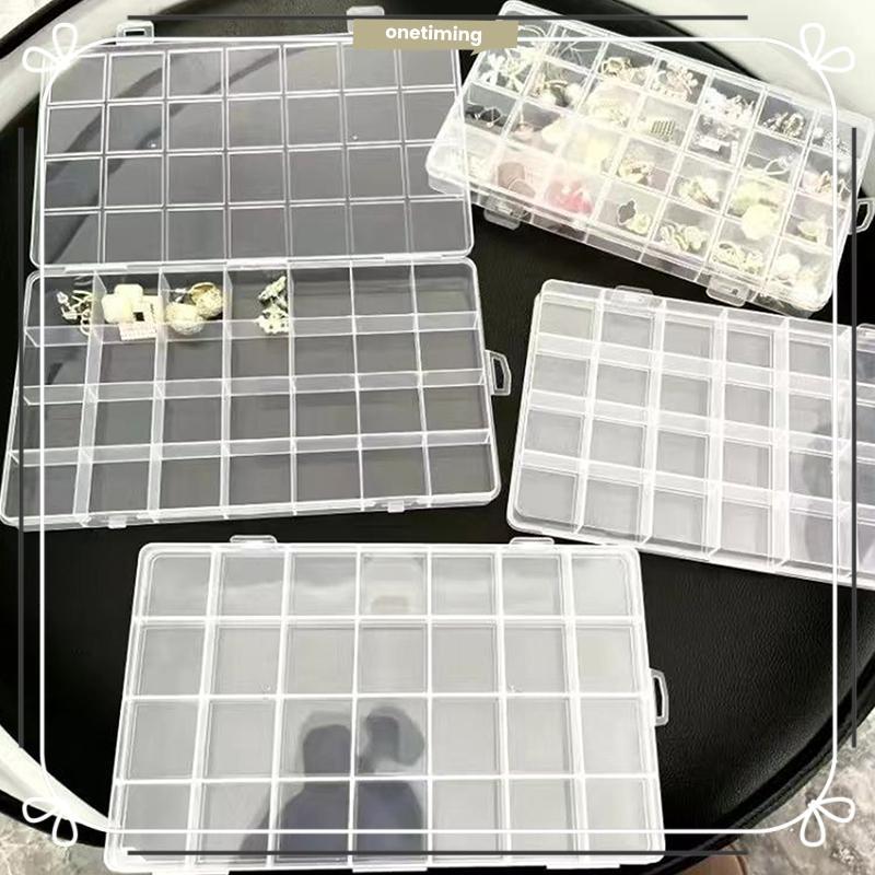 Onetimingsuper5p 28 กริดโปร่งใส Organizer กล่องพลาสติก Square Organizer กล่องเก็บของ PER