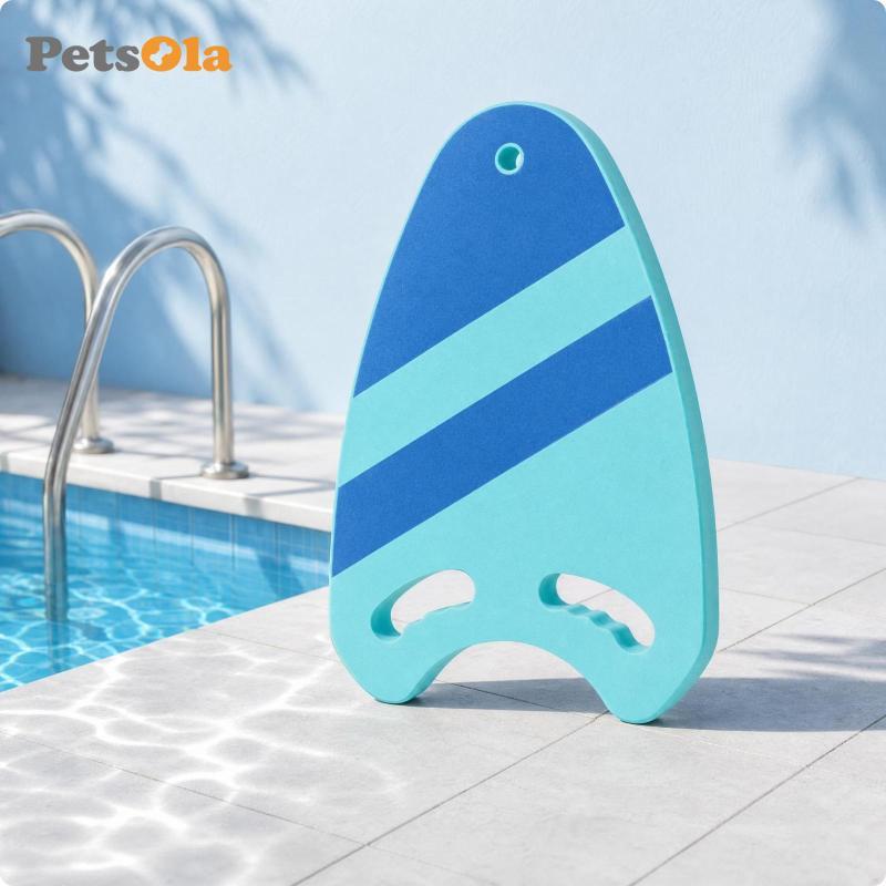 [PETSOLA] Swimming Kickboard EVA Foam Pool Kickboard Beginner Blue Single Stripe