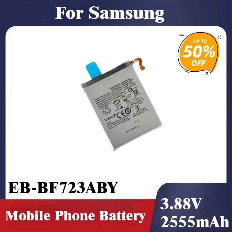 ใหม่เปลี่ยนแบตเตอรี่โทรศัพท์มือถือ 3.88V2555mAh EB-BF723ABY EB-BF724ABY สําหรับ Samsung Galaxy Z Fli
