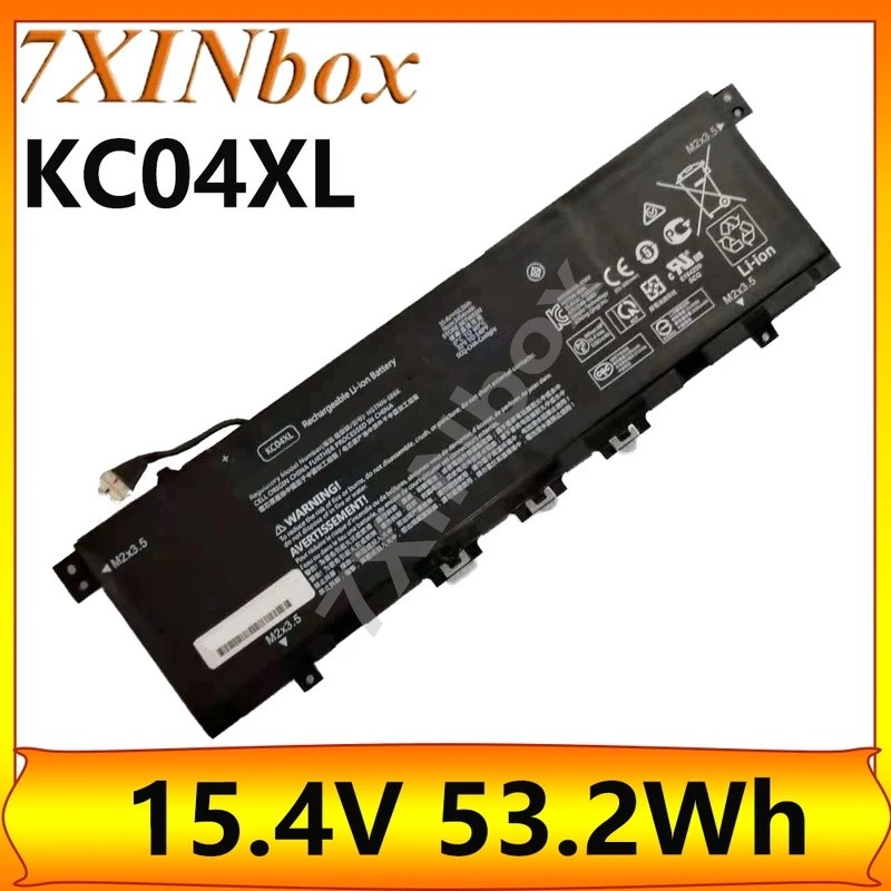 7XINbox KC04XL 15.4V 53.2Wh เดิมแบตเตอรี่แล็ปท็อปสําหรับ HP ENVY 13 x360 PC 13 13-ah0001la HSTNN-DB8