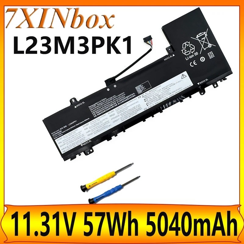 7XINbox L23M3PK1 L23C3PK1 L23D3PK1 11.31V 57Wh 5040mAh แบตเตอรี่แล็ปท็อปสําหรับ IdeaPad Slim 5 16IMH