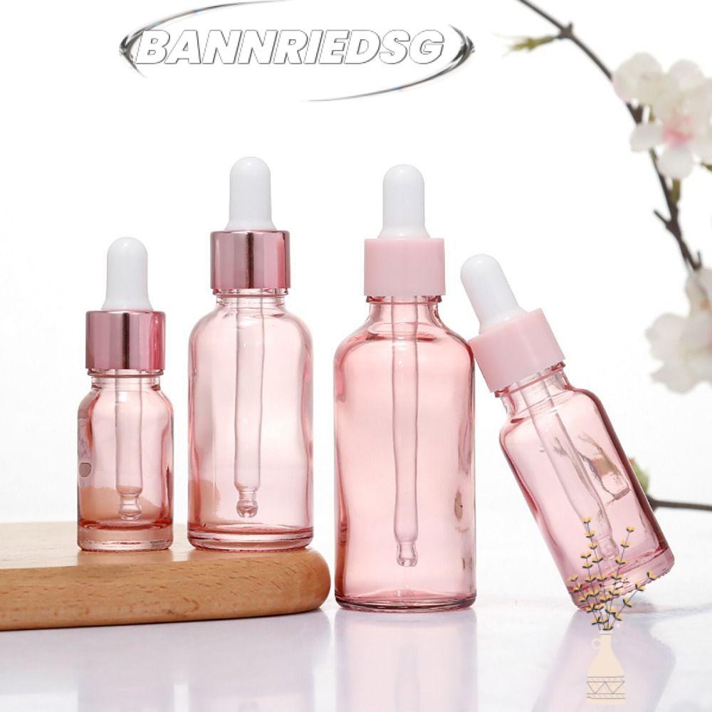 BANNRIEDSG989YR เครื่องจ่ายน้ําหอม 1 ชิ้น, 5 มล. 10/15/20/30 มล. 50/100 มล. ขวดหยดแก้ว, ขวดน้ํามันเซรั่มรีฟิลเปล่า น้ํามันหอมระเหยเครื่องสําอาง