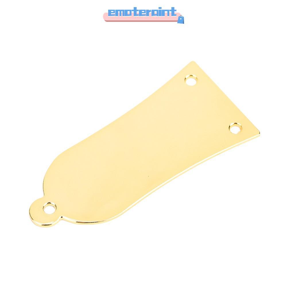 EMOTEEPH 2PCS โลหะ Truss Rod Cover, 3 หลุมโลหะกีตาร์ Truss Rod Cover, Professional Gold/เงิน/สีดําพร