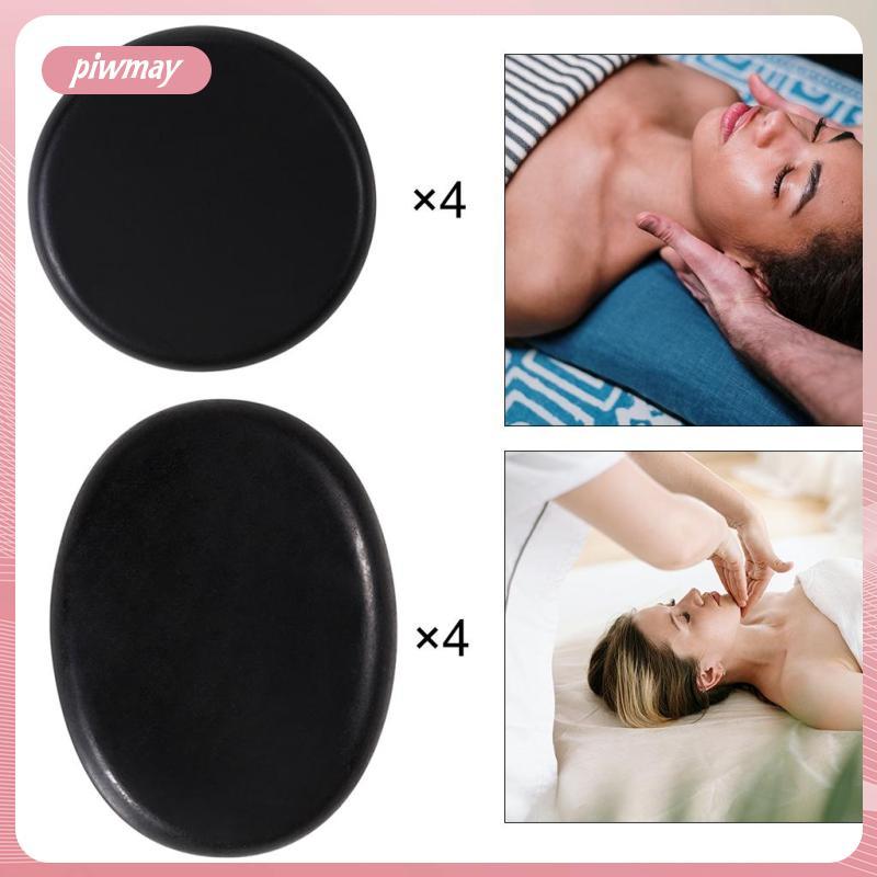 [piwmy] 4 ชิ้น/เซ็ตชุดอุ่นอุ่น Rocks Basal S นวดสปาผ่อนคลาย