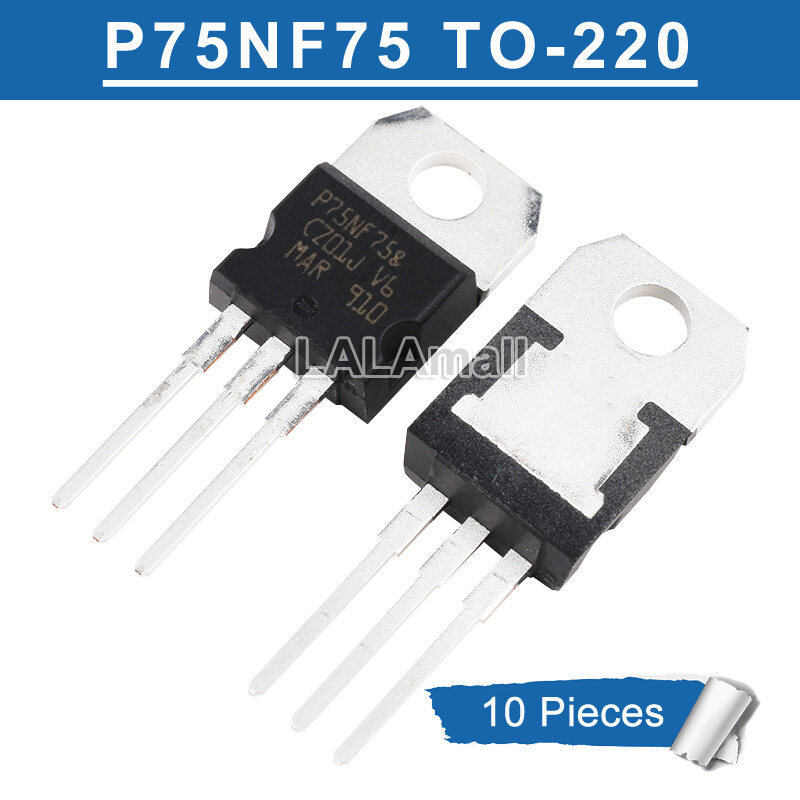 10 ชิ้น STP75NF75 TO-220 P75NF75 TO220 75NF75 MOSFET ใหม่