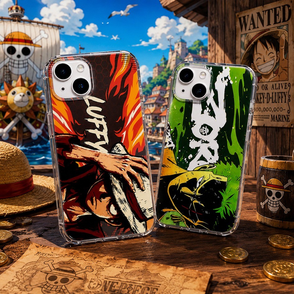 HP Anime One Piece Luffy Zoro Clear Caseเคสโทรศัพท์ระดับพรีเมียมสําหรับOPPO A6C A6 - A6X - A6T - A6S
