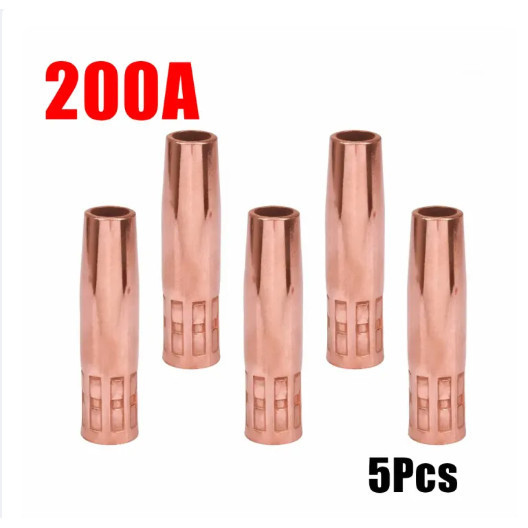 NOZZLE ปลอก ทองแดง PANA 200A อะไหล่ปืนเชื่อมมิก MIG งานซีโอทู CO2 (5 ตัว) นอสเซิล
