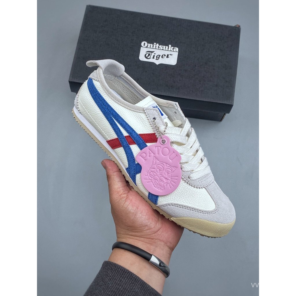 2026Asics Onitsuka Tiger รองเท้า/Onitsuka Tiger Mexico 66 รองเท้าผ้าใบรองเท้าผ้าใบ All-Match ญี่ปุ่น