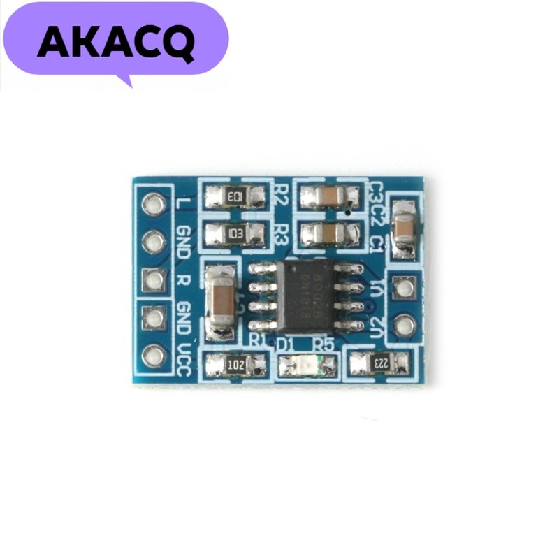 HXJ8002 Mini Audio Power Amplifier Board Mono Channel Voice low noise Amplifiers Module 2.0-5.5V เปล