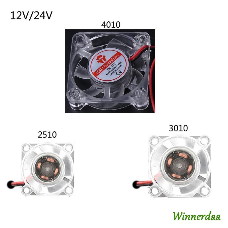 WYN 12V 24V 2510 3010 4010 Cooling Light LED Slient เงียบไฮดรอลิกแบริ่งแฟน