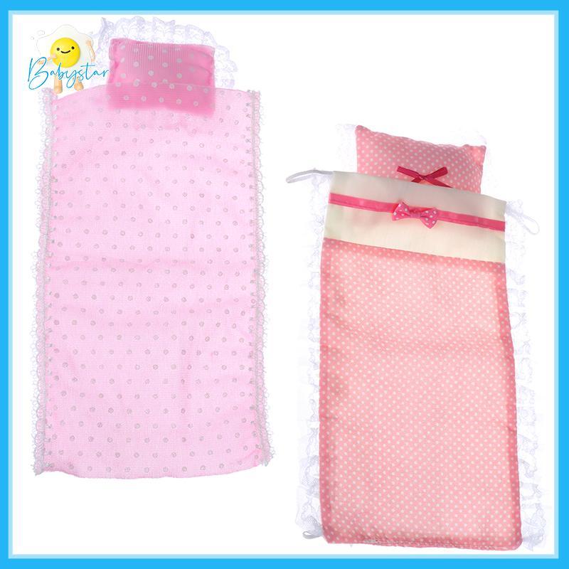 [Inthehot-t] Dollhouse Single Mattress with Pillows 1/12 Dolls House Bedroom Furniture [ใหม่]