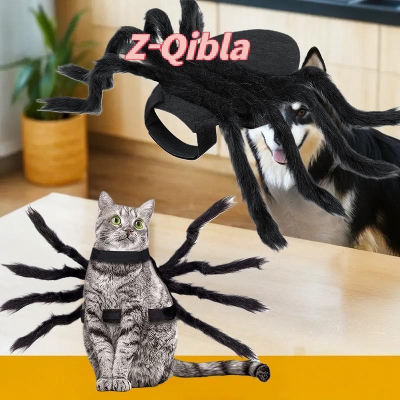 [Z-Qibla-t] สัตว์เลี้ยงสุนัขและแมวเครื่องแต่งกายฮาโลวีน Spider Transformation ชุดสัตว์เลี้ยงแมวสัตว์