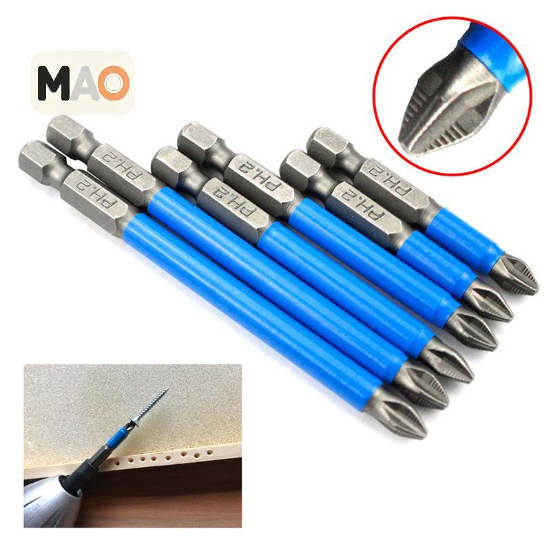 [MT] Magnetic Anti Slip ไขควงไฟฟ้า 1/4 "Hex Shank Precision PH2