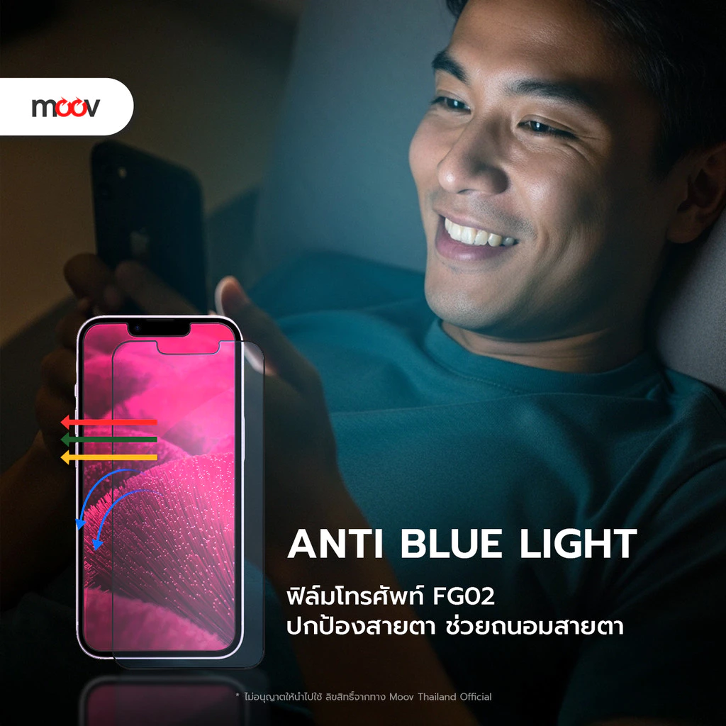 [ส่งไว] Moov FG02 ฟิล์มกระจก ฟิล์มไอโฟน 17 Pro Max 17 Air 17e 16 Pro 16e 15 Plus 14 13 12 11 ฟิล์มกันรอย thumbnail 4