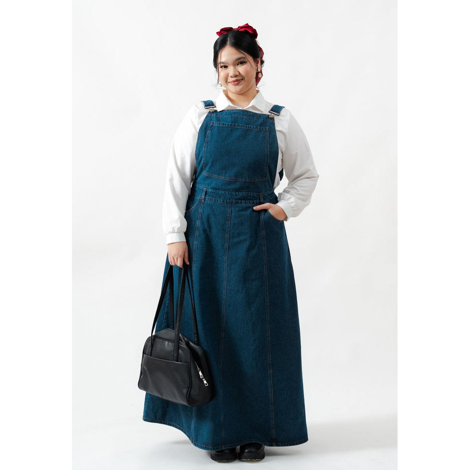 Rukia Denim Dungaree Dress
