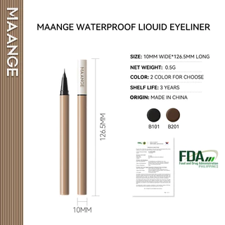MAANGE อายไลเนอร์ชนิดน้ำ - กันน้ำ ติดทนนาน 24 ชั่วโมง แห้งเร็ว ไม่เลอะ เหมาะสำหรับมือใหม่ E01