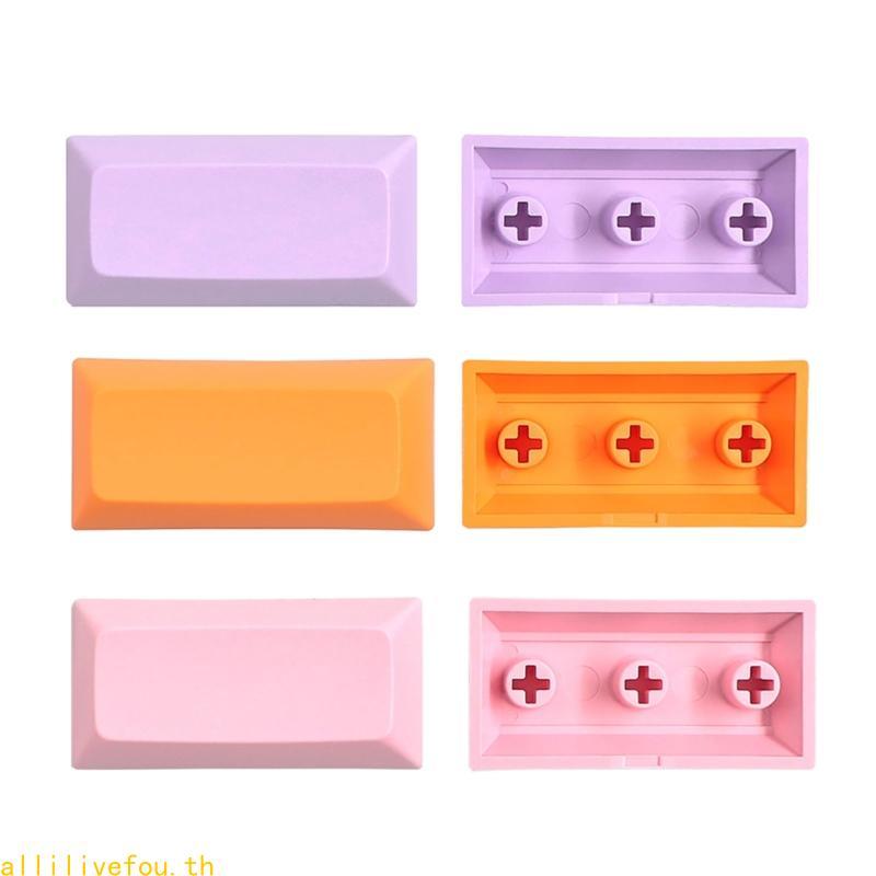 LIVE Blank Keycaps เปลี่ยนสําหรับคีย์บอร์ดแบบกลไก DSA ปุ่มกดช่องว่าง 10 ชิ้นความสูง 2U