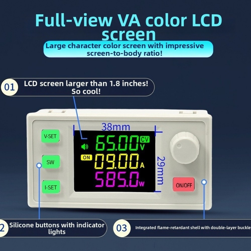 XY6015LV แหล่งจ่ายไฟ DC CNC 900W 60V15A พร้อมการป้องกันกระแสเกินแรงดันไฟฟ้าเกิน