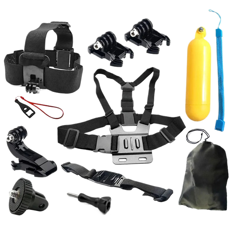 ชุดอุปกรณ์เสริมสําหรับ Gopro Hero 13 12 11 10 9 8 7 6 5 4 insta360 DJI Osmo Action Yi 4K SJ4000 EKEN