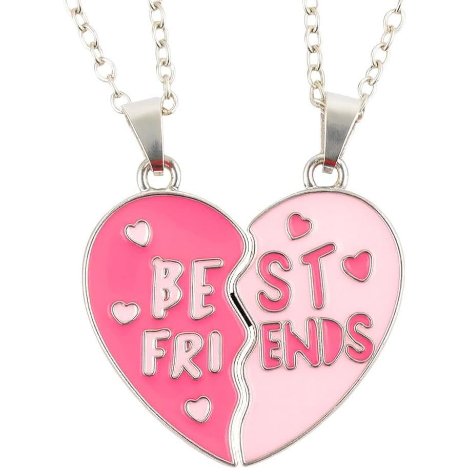 สร้อยคอมิตรภาพ BFF สําหรับ 2, สร้อยคอเพื่อนที่ดีที่สุดที่เข้ากันกับ Bestie