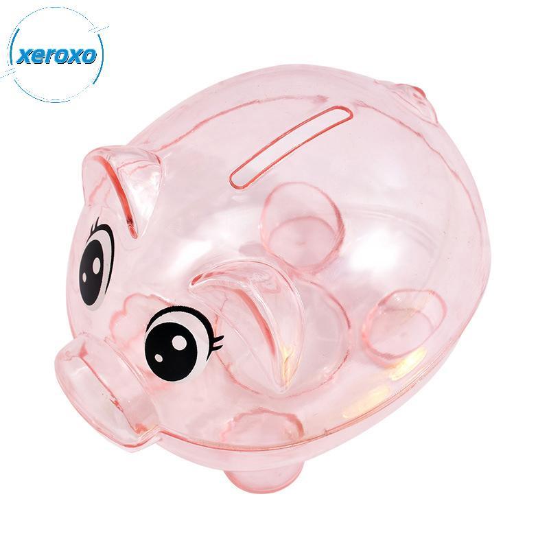 Xeroxoxk Openable Saving Box Clear Lovely Bank Coin Money Cash Kid Plastic Saving Box VN
