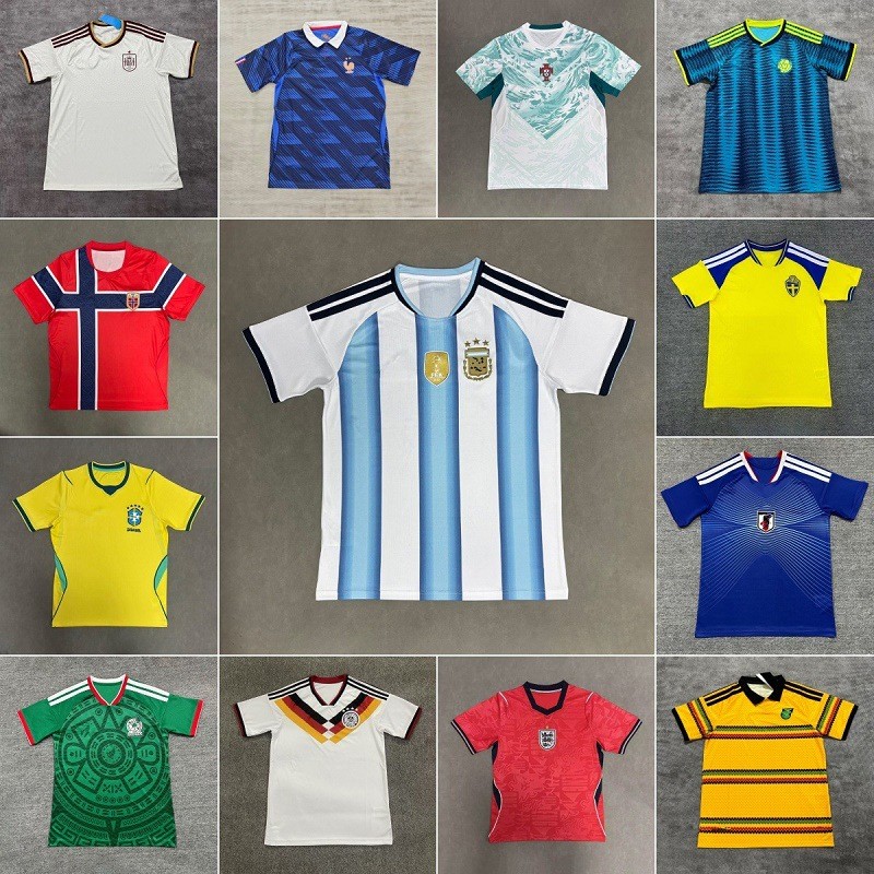 2026 World Cup National Team Quick-Drying Football Jersey Fan Version Italy Argentina England Mexico