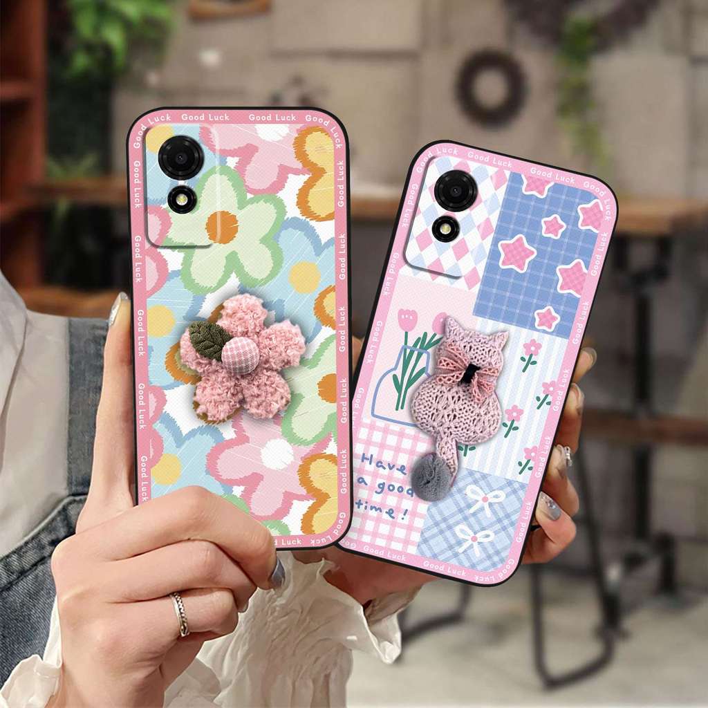 TCL เต็มห่อเคสโทรศัพท์สามมิติสําหรับTCL 501/T433Dนุ่มกรณีผ้าPatchกระเป๋าโทรศัพท์TPUกันน้ํากันกระแทกแ