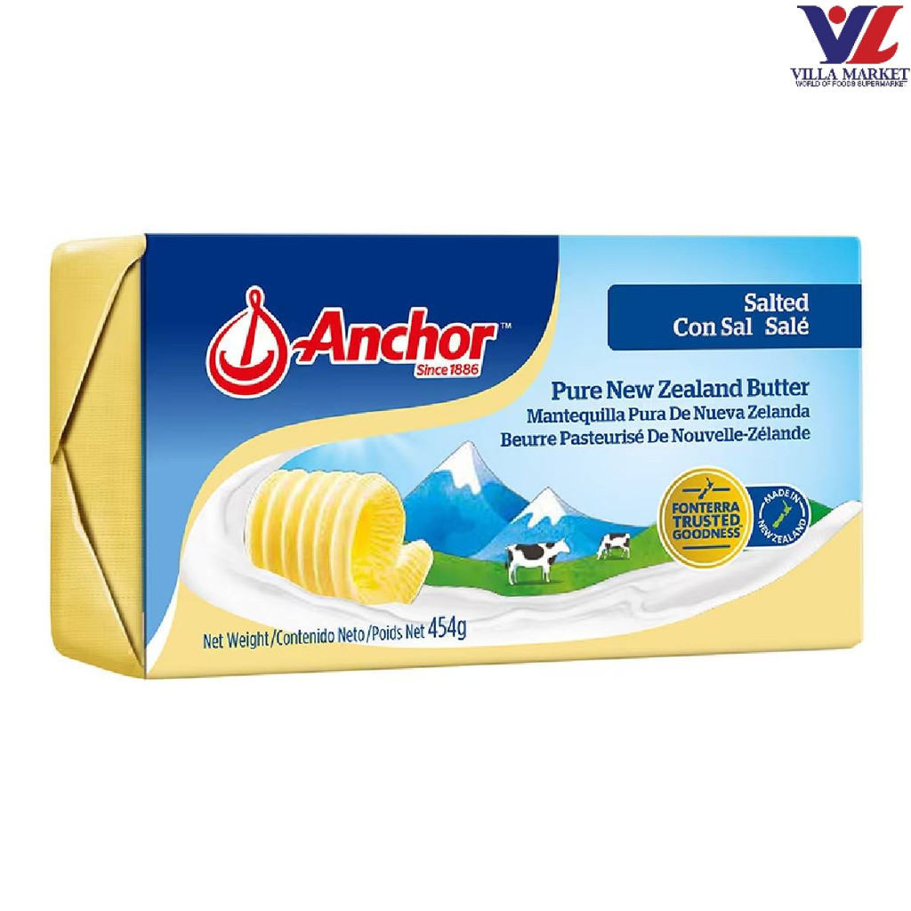 Anchor Salted Butter 454G แองเคอร์ เนยชนิดเค็ม 454 กรัม